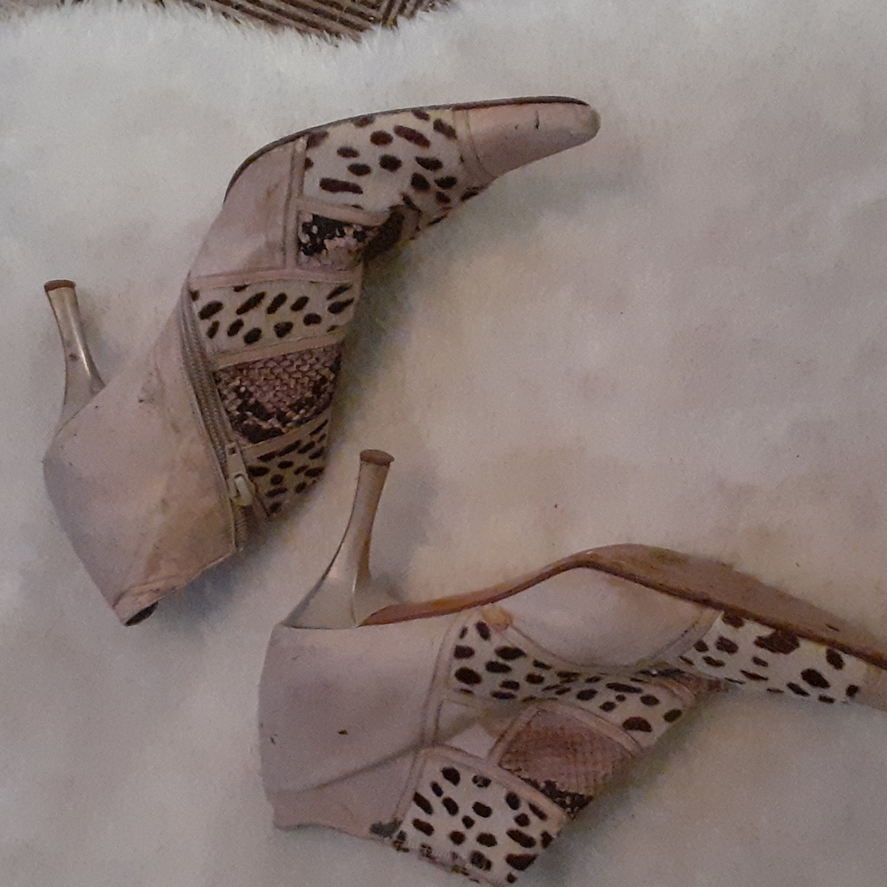 Worn Italian boots